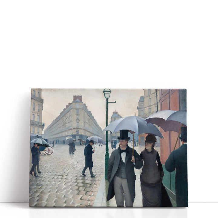 Paris Street Rainy Day, 1877 - Canvas Print Wall Art