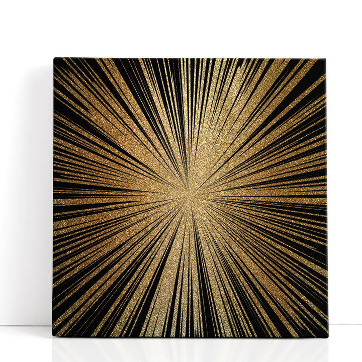 Burst Gold 2 - Canvas Print Wall Art