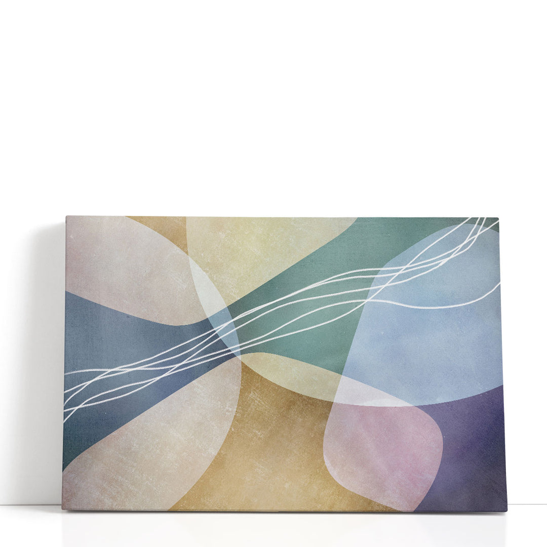 Abstract geometric wall prints with clean lines