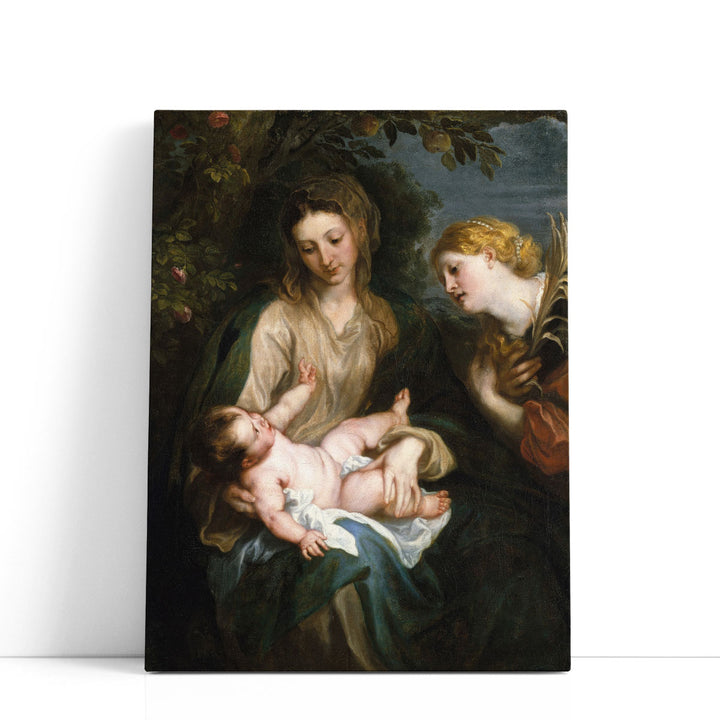 Virgin and Child with Saint Catherine of Alexandria - Canvas Print Wall Art