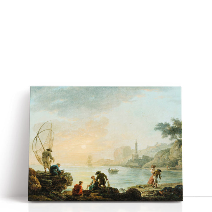 Fishers at the Sunrise - Canvas Print Wall Art