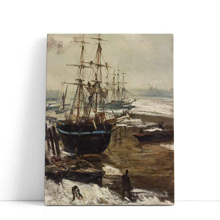 The Thames in Ice, 1860 - Canvas Print Wall Art