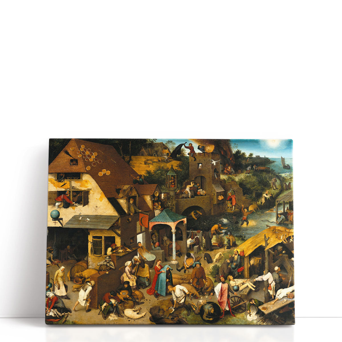 Netherlandish Proverbs, 1559 | Symbolic Art | Pieter Bruegel the