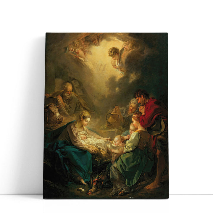 Virgin Attending to the Sleeping Christ Child - Canvas Print Wall Art