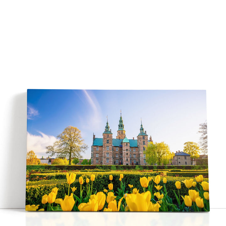 Rosenborg Castle Gardens in Copenhagen, Denmark - Canvas Print Wall Art