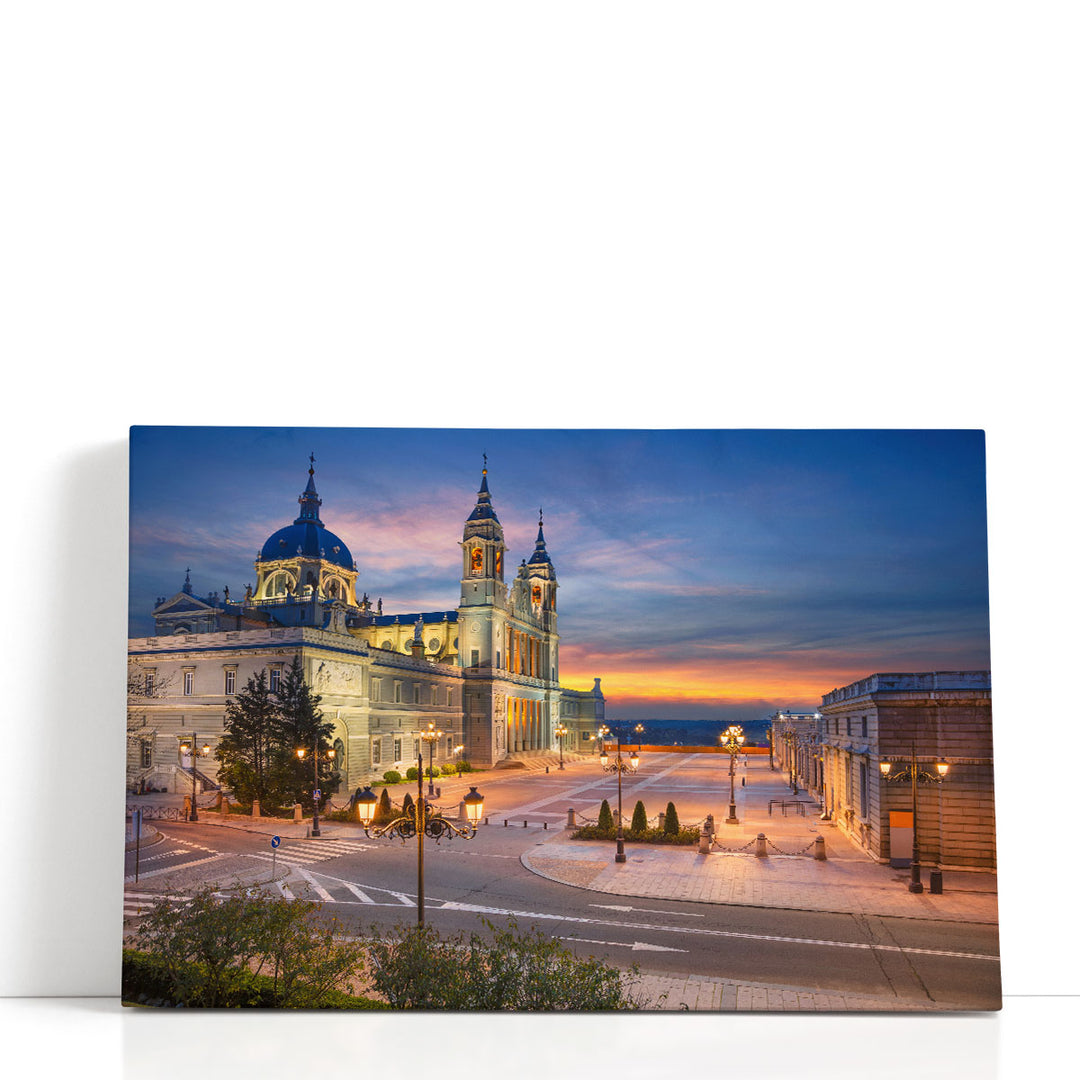 Santa Maria La Real De La Almudena Cathedral, Madrid, Spain - Canvas Print Wall Art