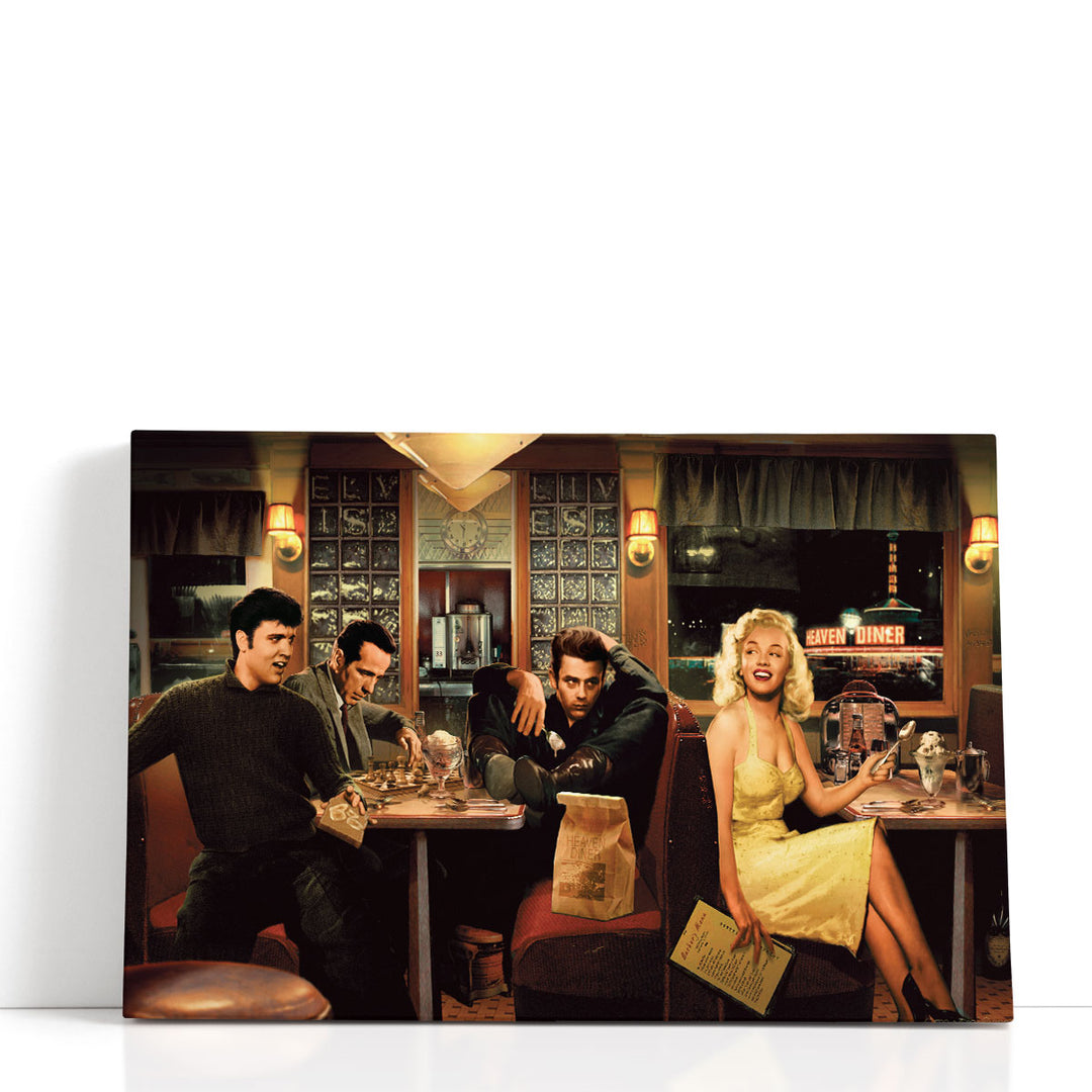 friends wall art – warm dining room painting