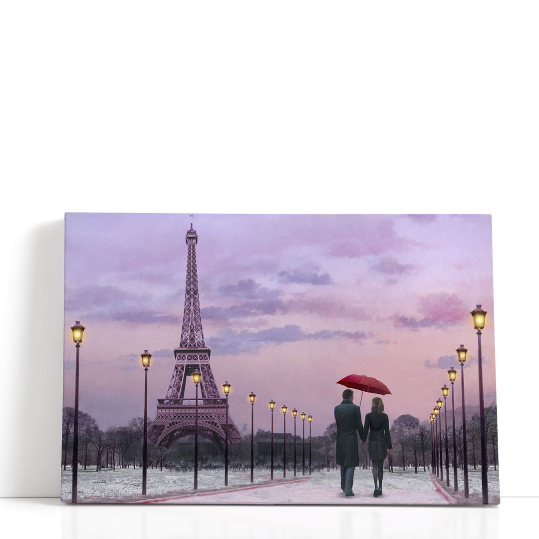 Red Umbrella - Canvas Print Wall Art