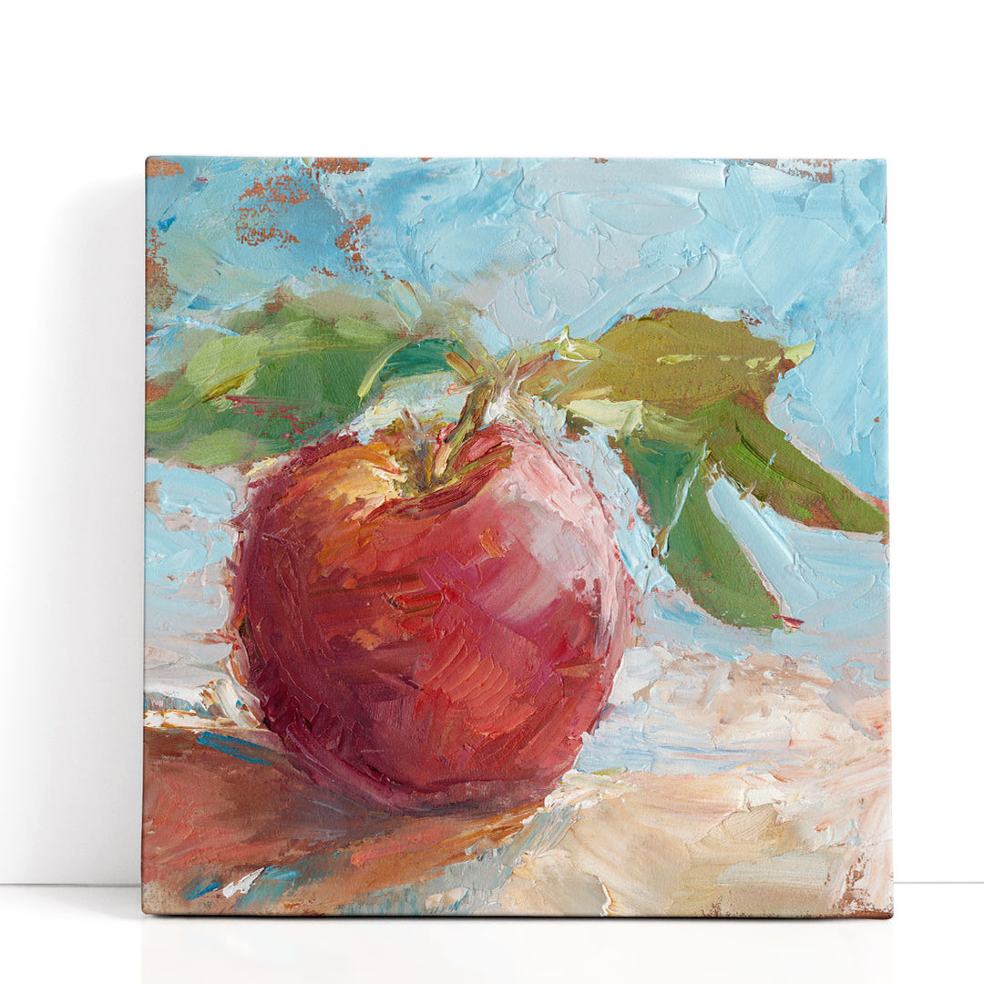 Red Fruit Wall Art brushstroke apple still life