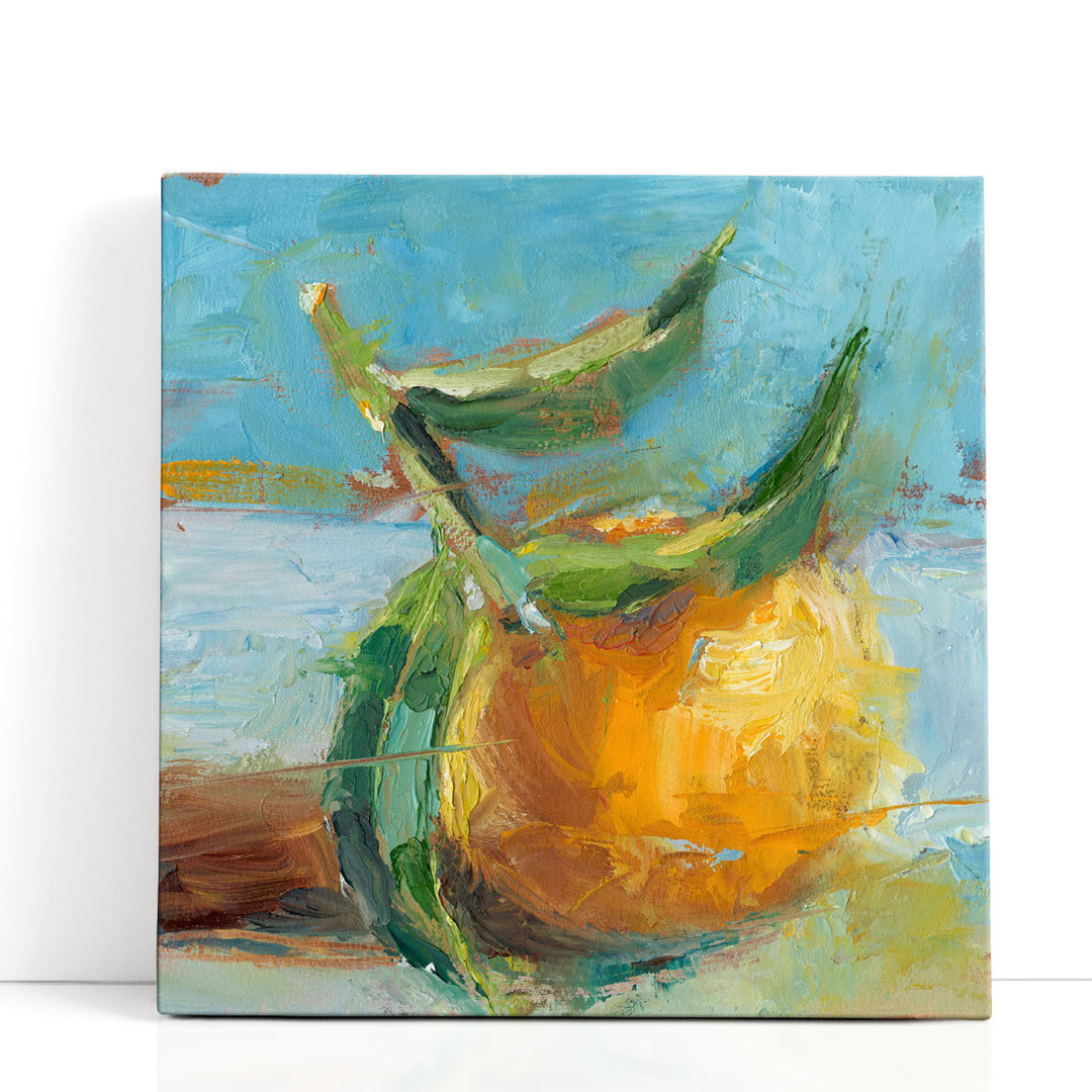 Orange Fruit Wall Art – vibrant orange illustration