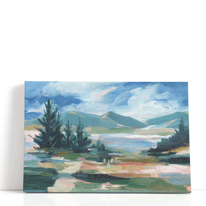 Pastel Lake View I - Canvas Print Wall Art