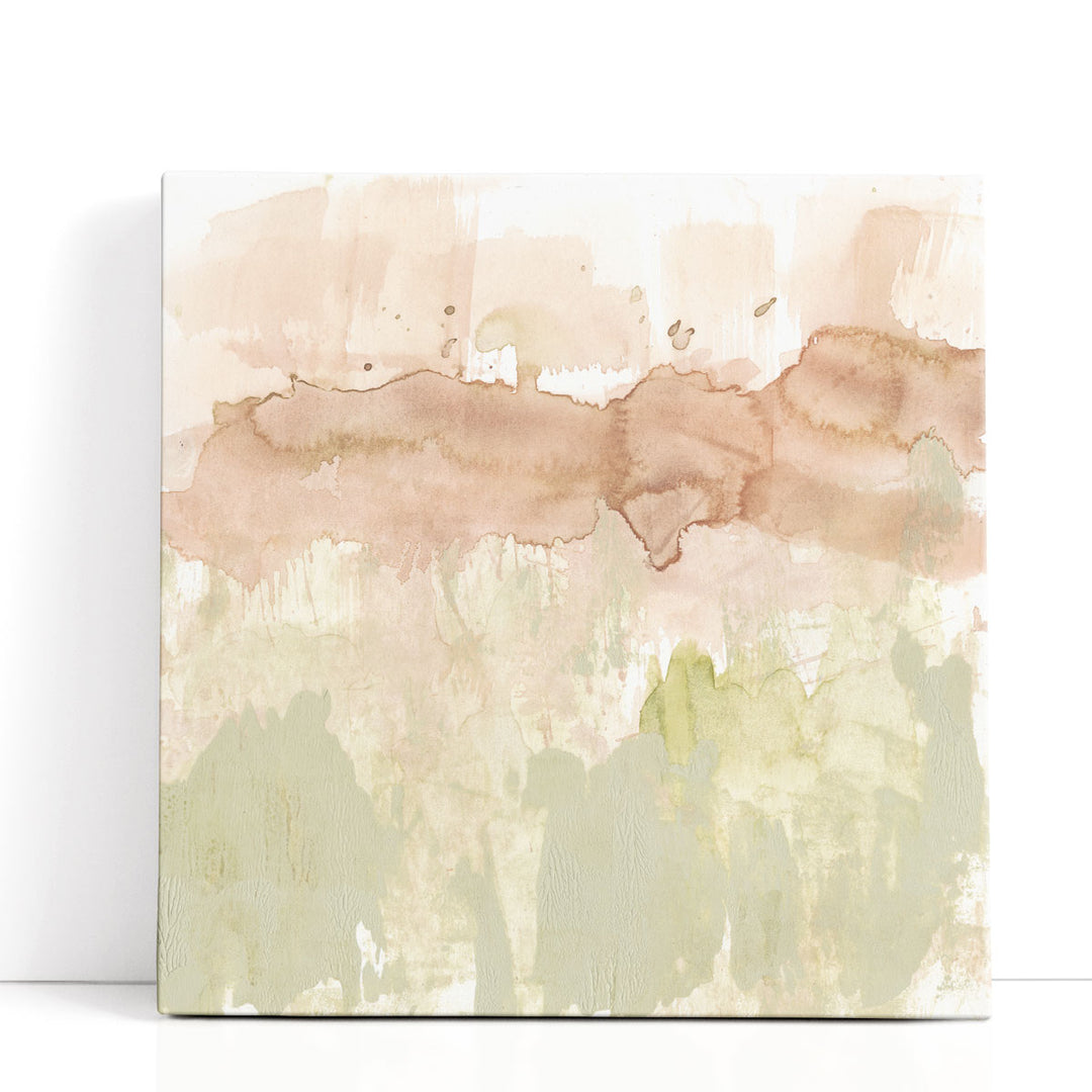 Dusty Blush and Olive II - Canvas Print Wall Art