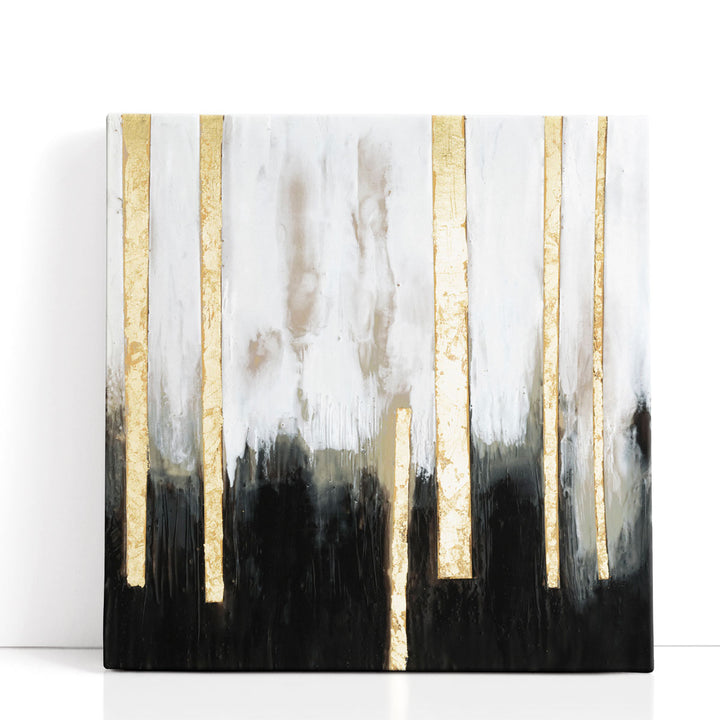 Black and white abstract tree pattern