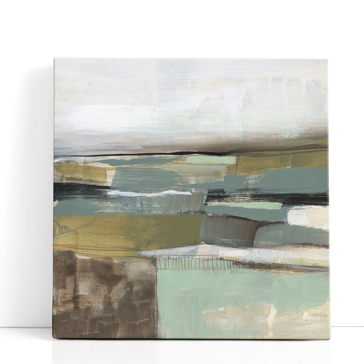 Neutral Horizon Grid I - Canvas Print Wall Art