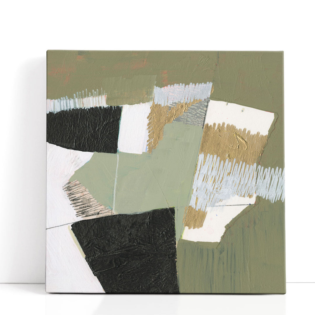 Olive Black & Gold I - Canvas Print Wall Art