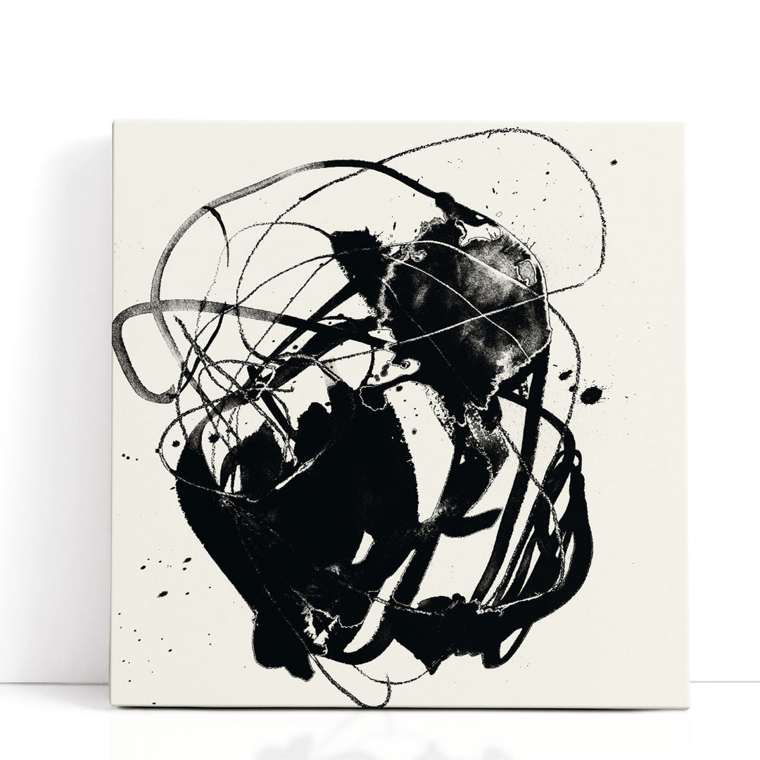 Spontaneous Sume-i I Black and White - Canvas Print Wall Art
