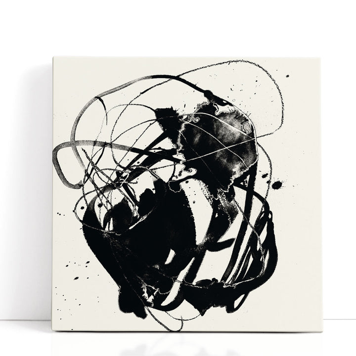 Spontaneous Sume-i I Black and White - Canvas Print Wall Art