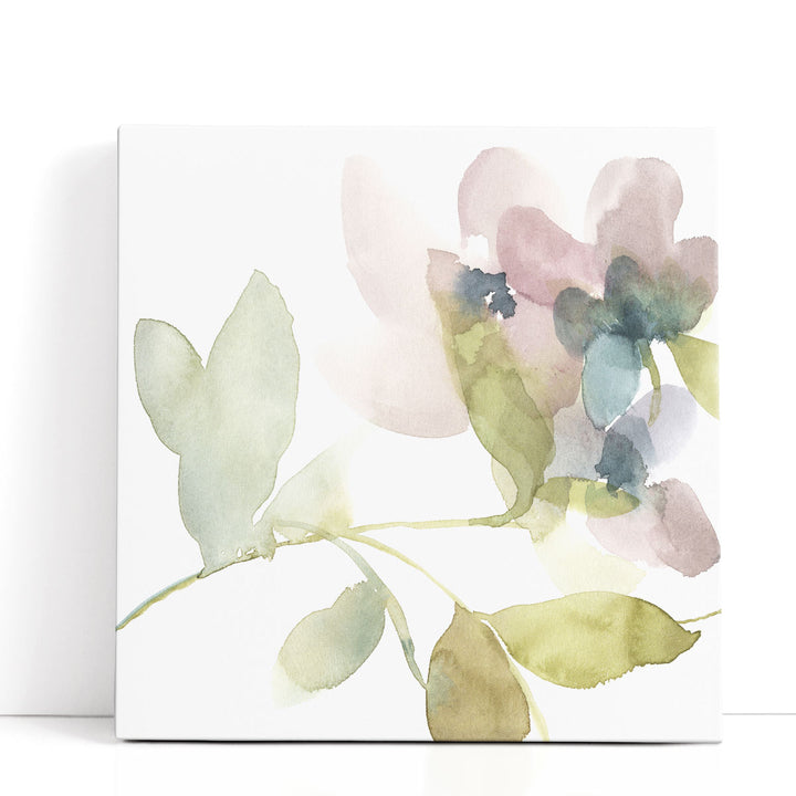 Sweet Petals and Leaves II - Canvas Print Wall Art