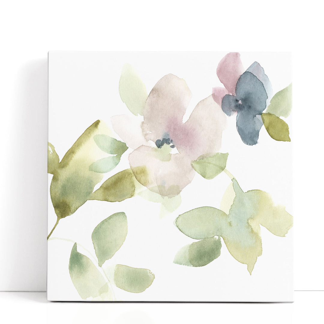 Sweet Petals and Leaves III - Canvas Print Wall Art