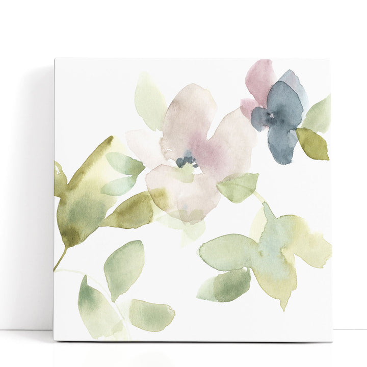 Sweet Petals and Leaves III - Canvas Print Wall Art