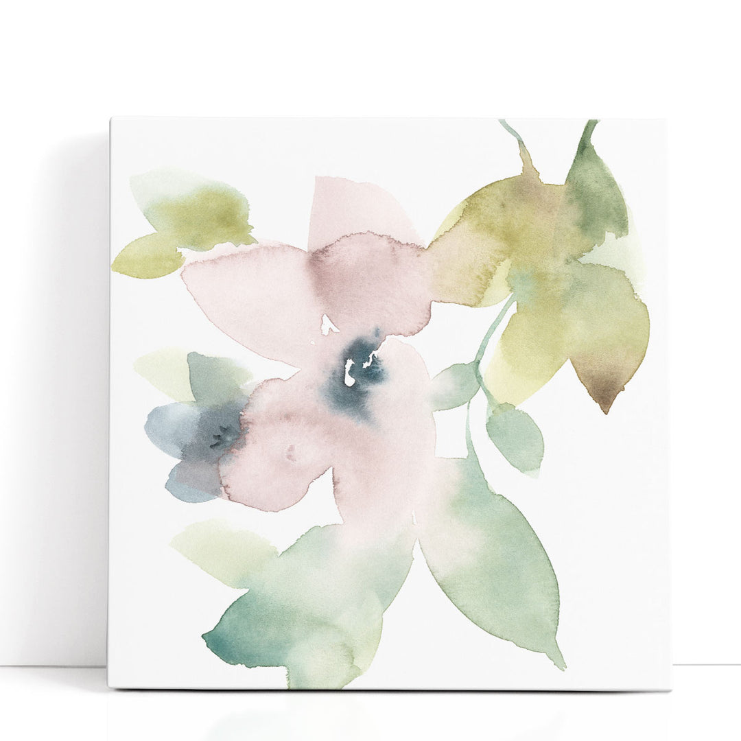 Sweet Petals and Leaves IV - Canvas Print Wall Art