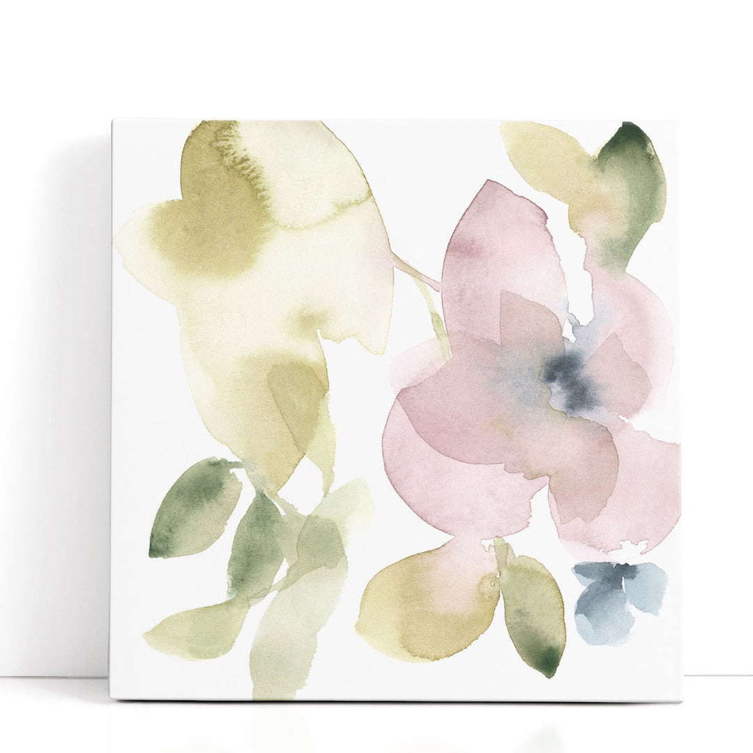 Sweet Petals and Leaves VI - Canvas Print Wall Art