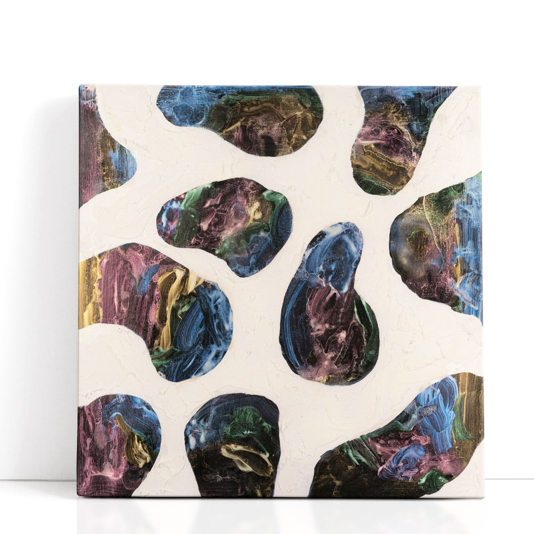 colorful abstract art vibrant brushstroke composition