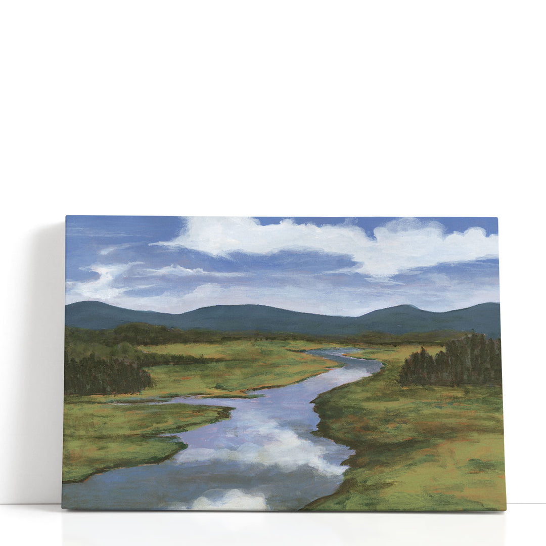 Blue Mountain Reflections I - Canvas Print Wall Art