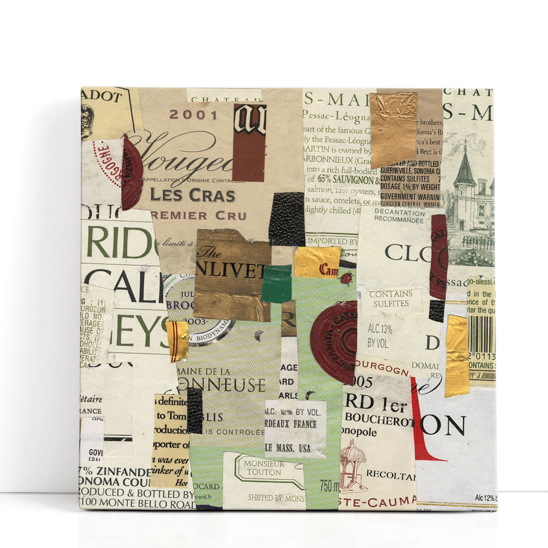 Wine Prints – sleek typography collage