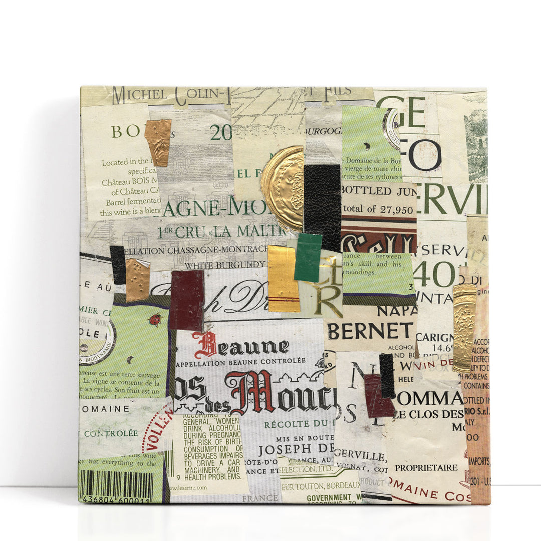 Wine Wall Decor – collage typography art