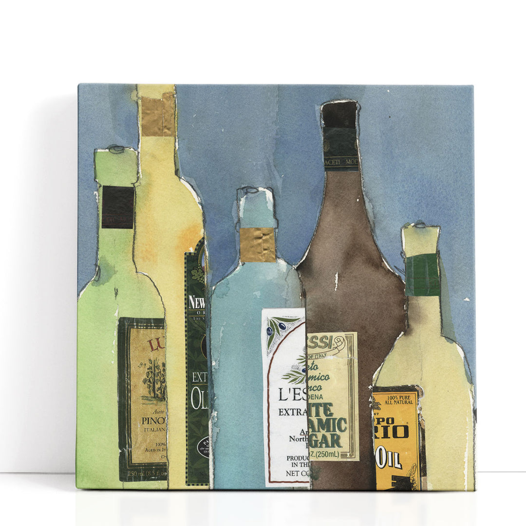 Watercolor prints – oil and vinegar bottles