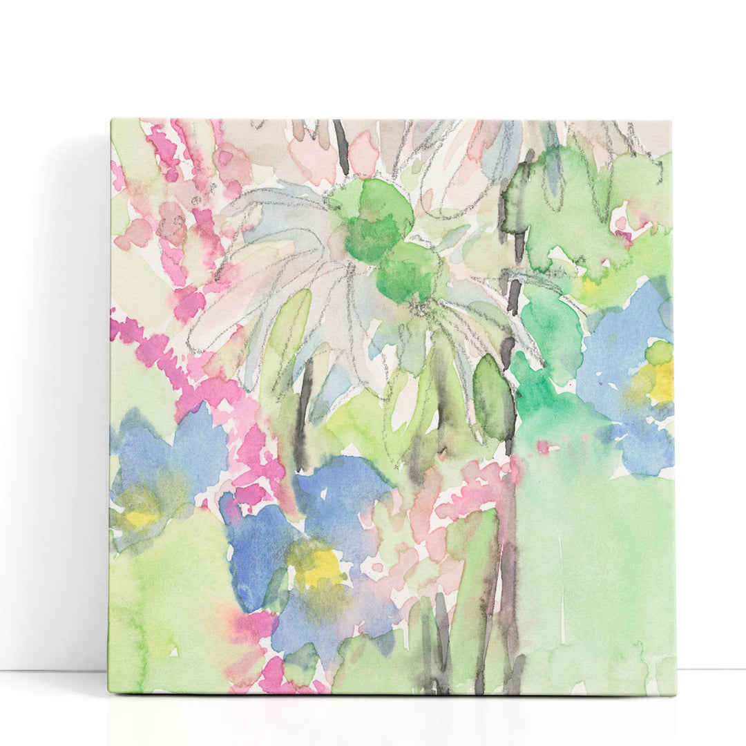 Watercolor Floral Accent I - Canvas Print Wall Art