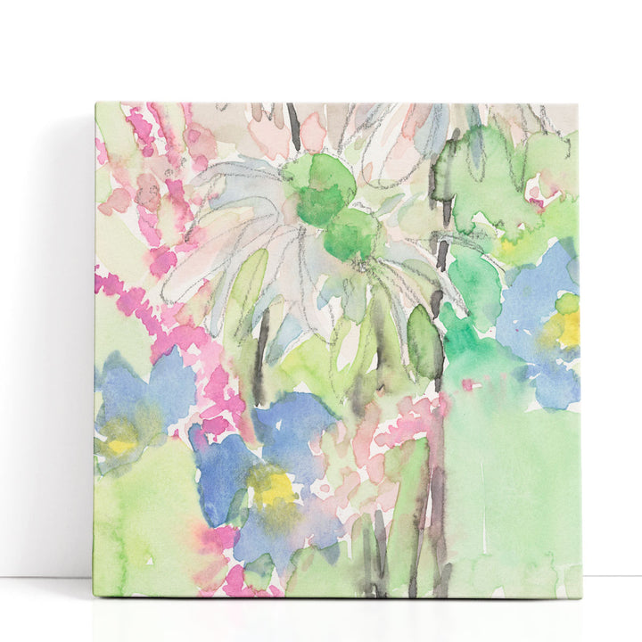 Watercolor Floral Accent I - Canvas Print Wall Art