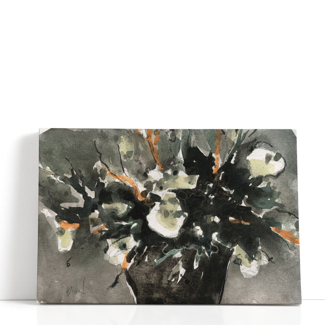 Dark Flower Aesthetic I - Canvas Print Wall Art