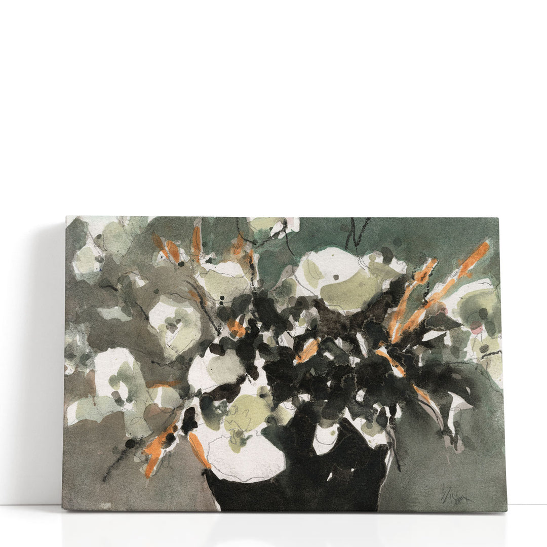 Dark Flower Aesthetic II - Canvas Print Wall Art