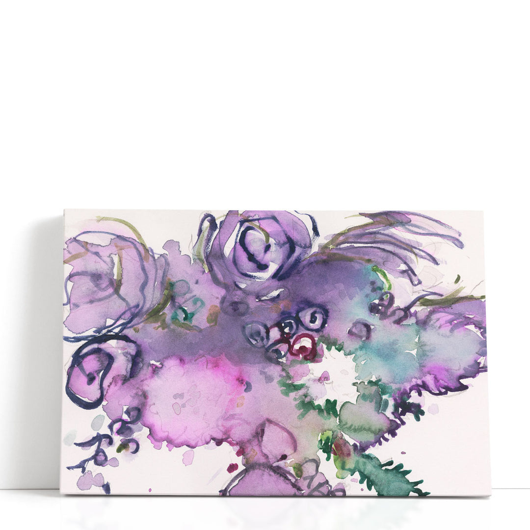 Lavender Floral Splendor II - Canvas Print Wall Art