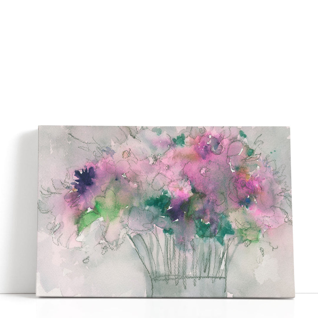 impressionist botanical wall art delicate blooms