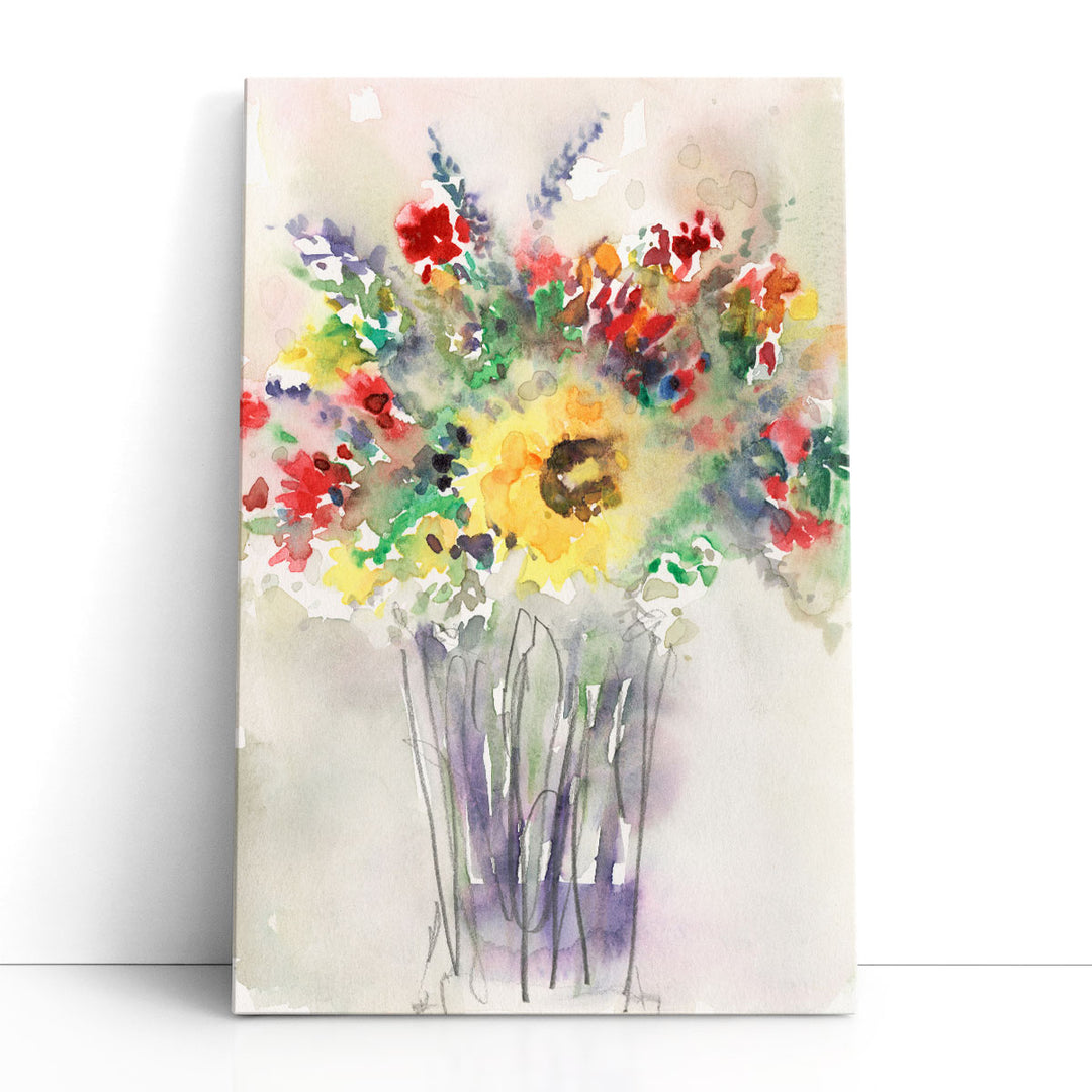 Fancy that Bouquet II - Canvas Print Wall Art