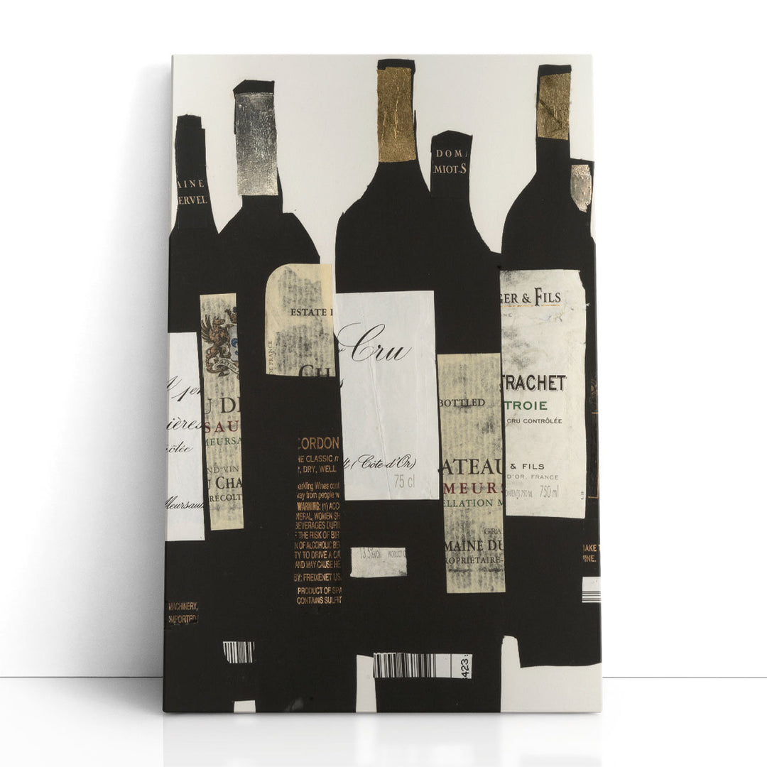 black and white abstract art – dynamic bottle labels