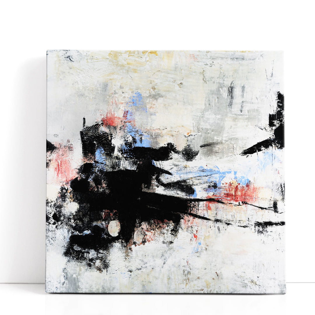 All Mixed Up I Black and White - Canvas Print Wall Art