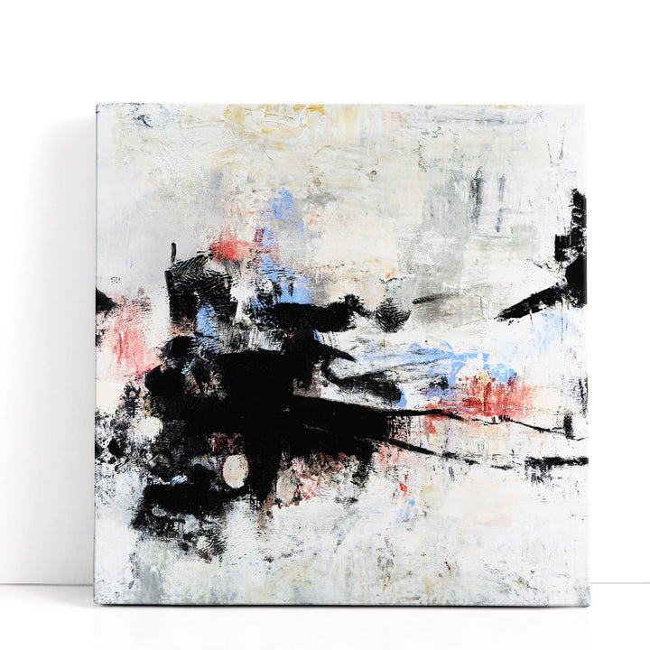 All Mixed Up I Black and White - Canvas Print Wall Art