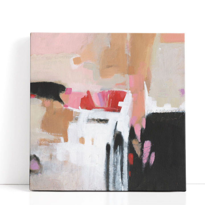 Pastel wall art with abstract soft tones
