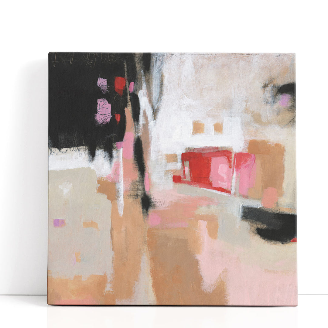 Neutral abstract art in soft tones