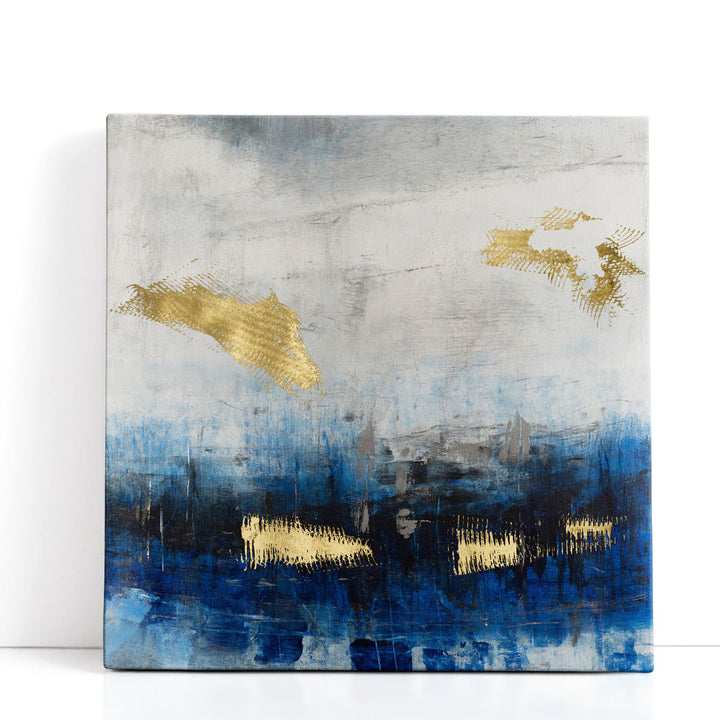 Abstract Framed Prints – blue-toned minimal wall art