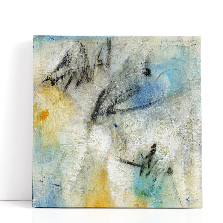 Neutral art prints with abstract colour blend