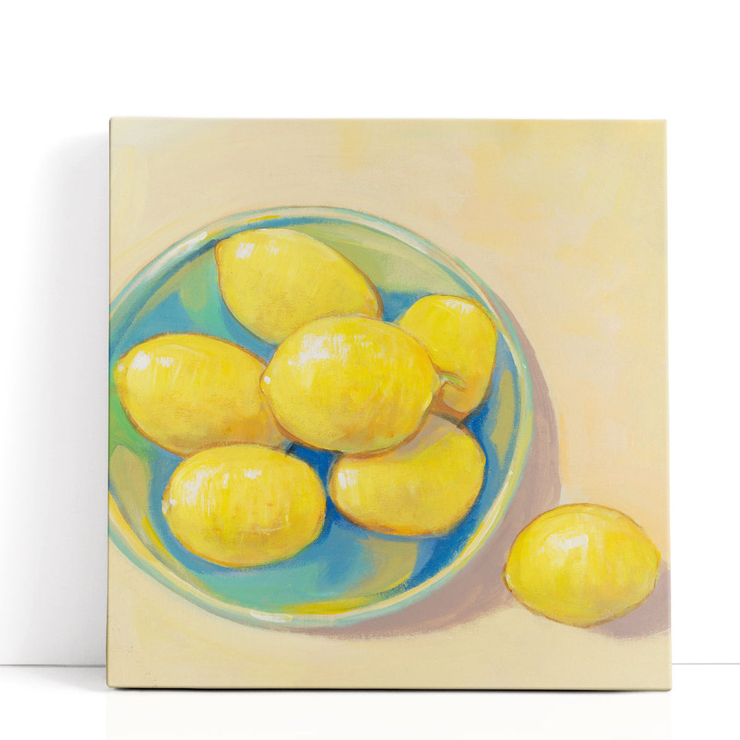 Sunlit yellow lemon art print