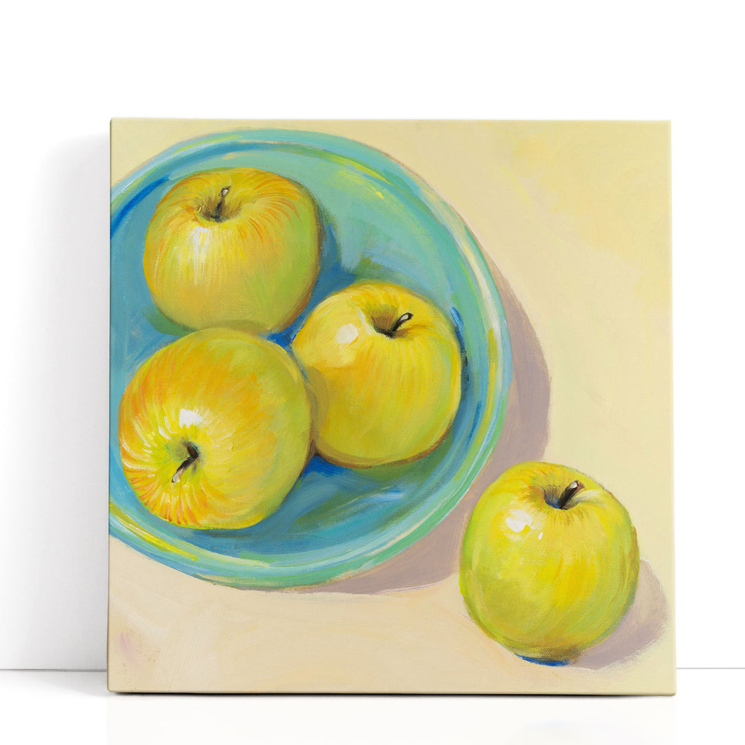 Green Fruit Wall Art apple cluster display