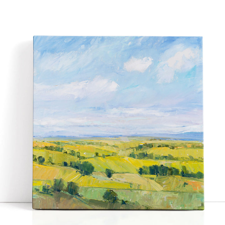 Large landscape art with rolling hills