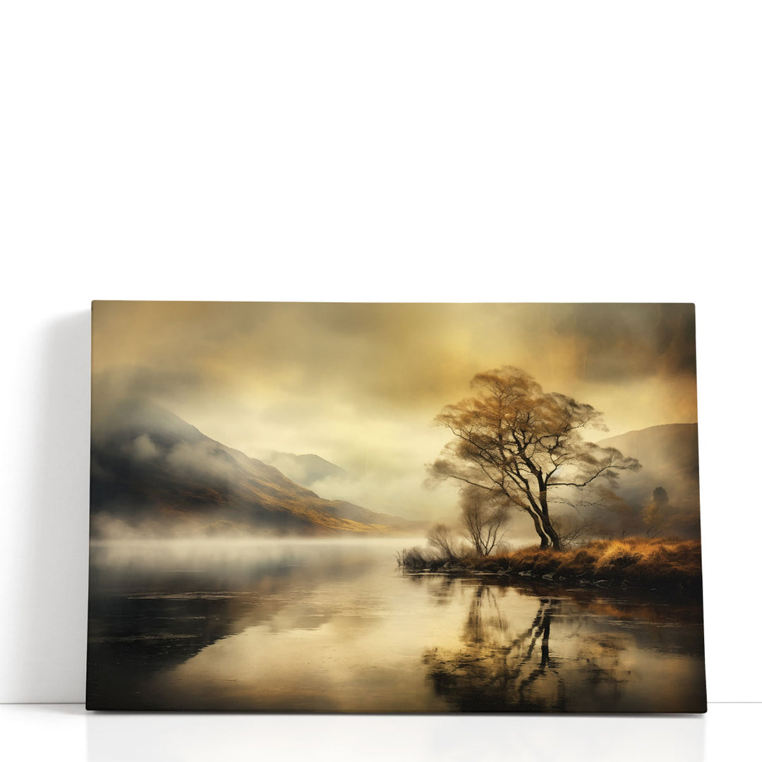 Cloudy Lake Dream - Canvas Print Wall Art