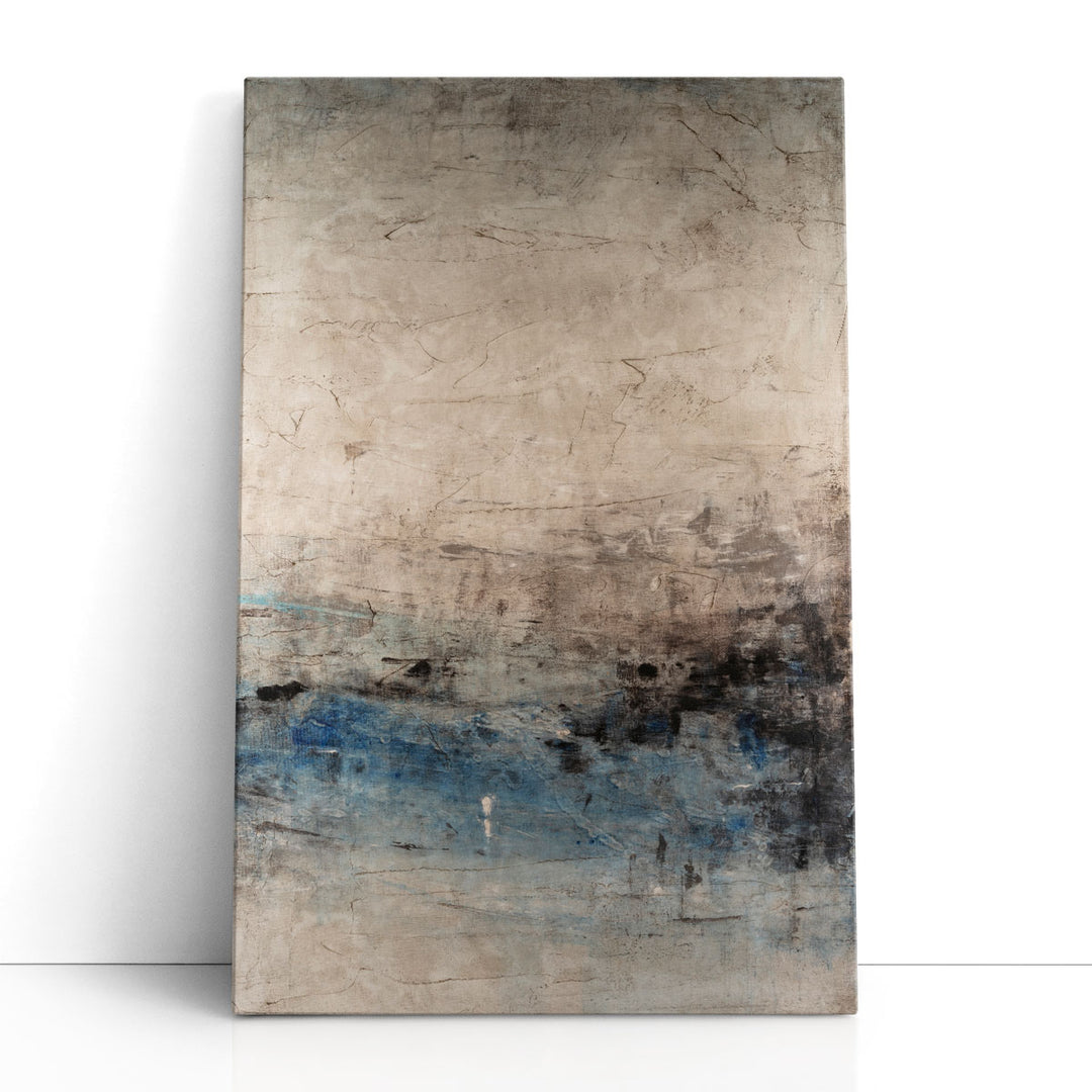 Neutral abstract painting in soft tones